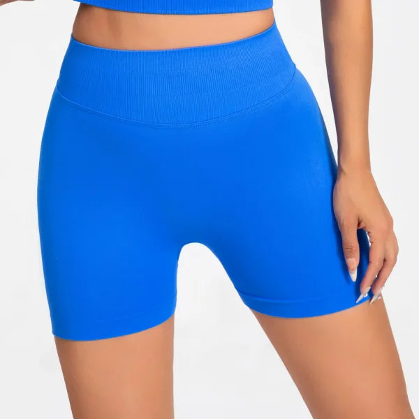 Women’s Low Rise Seamless Biker Shorts – Scrunch Booty, Hip Lifting Gym Workout & Running Leggings - Himpall