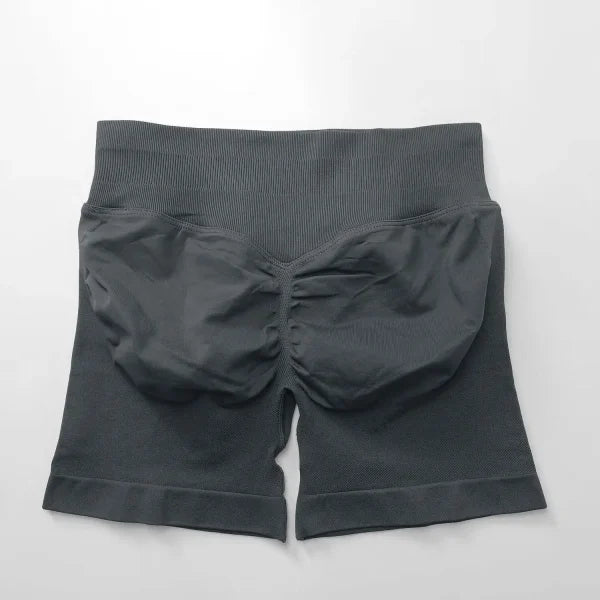 Women’s Low Rise Seamless Biker Shorts – Scrunch Booty, Hip Lifting Gym Workout & Running Leggings - Himpall