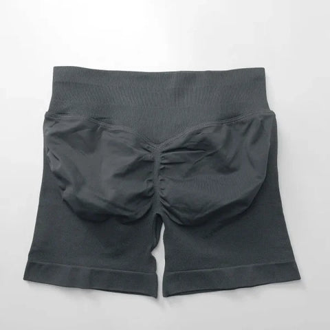 Women’s Low Rise Seamless Biker Shorts – Scrunch Booty, Hip Lifting Gym Workout & Running Leggings - Himpall