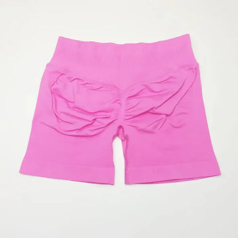 Women’s Low Rise Seamless Biker Shorts – Scrunch Booty, Hip Lifting Gym Workout & Running Leggings - Himpall
