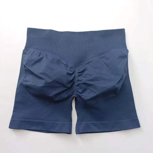 Women’s Low Rise Seamless Biker Shorts – Scrunch Booty, Hip Lifting Gym Workout & Running Leggings - Himpall