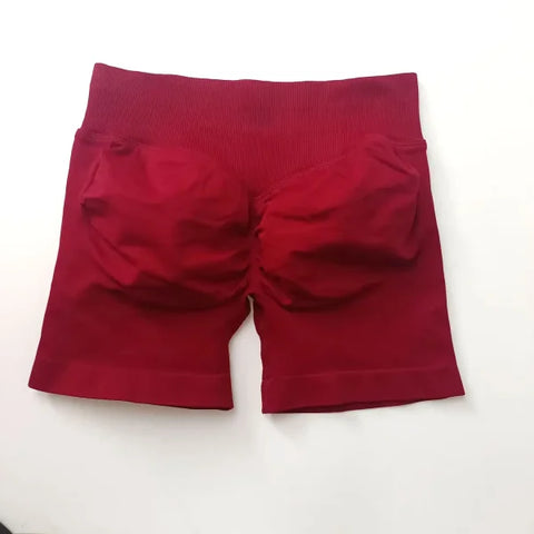 Women’s Low Rise Seamless Biker Shorts – Scrunch Booty, Hip Lifting Gym Workout & Running Leggings - Himpall