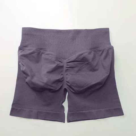 Women’s Low Rise Seamless Biker Shorts – Scrunch Booty, Hip Lifting Gym Workout & Running Leggings - Himpall