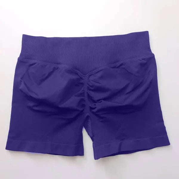 Women’s Low Rise Seamless Biker Shorts – Scrunch Booty, Hip Lifting Gym Workout & Running Leggings - Himpall