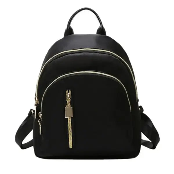 Women’s Multi-Function Fashion Girl Oxford Daypack Travel Cute Mini Backpack Men Shoulder Bag Black Purse Hot - Black