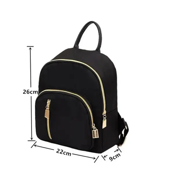 Women’s Multi-Function Fashion Girl Oxford Daypack Travel Cute Mini Backpack Men Shoulder Bag Black Purse Hot