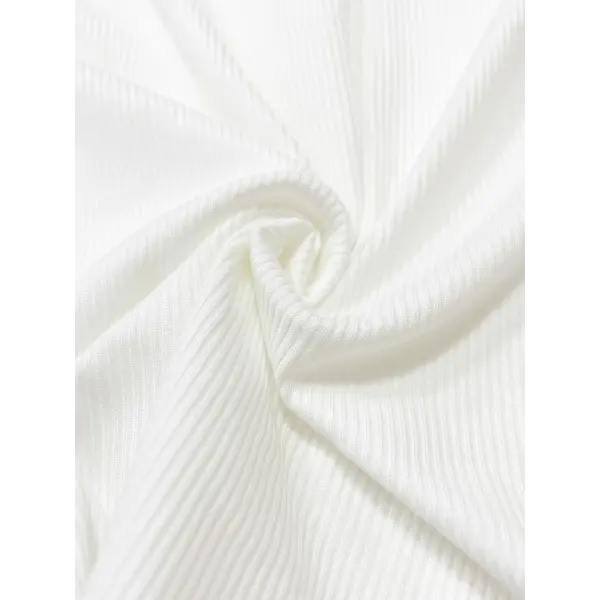Women’s Ribbed Half-Button Front Tee - Fashionable Slim Fit Long Sleeve Round Neck T-Shirt
