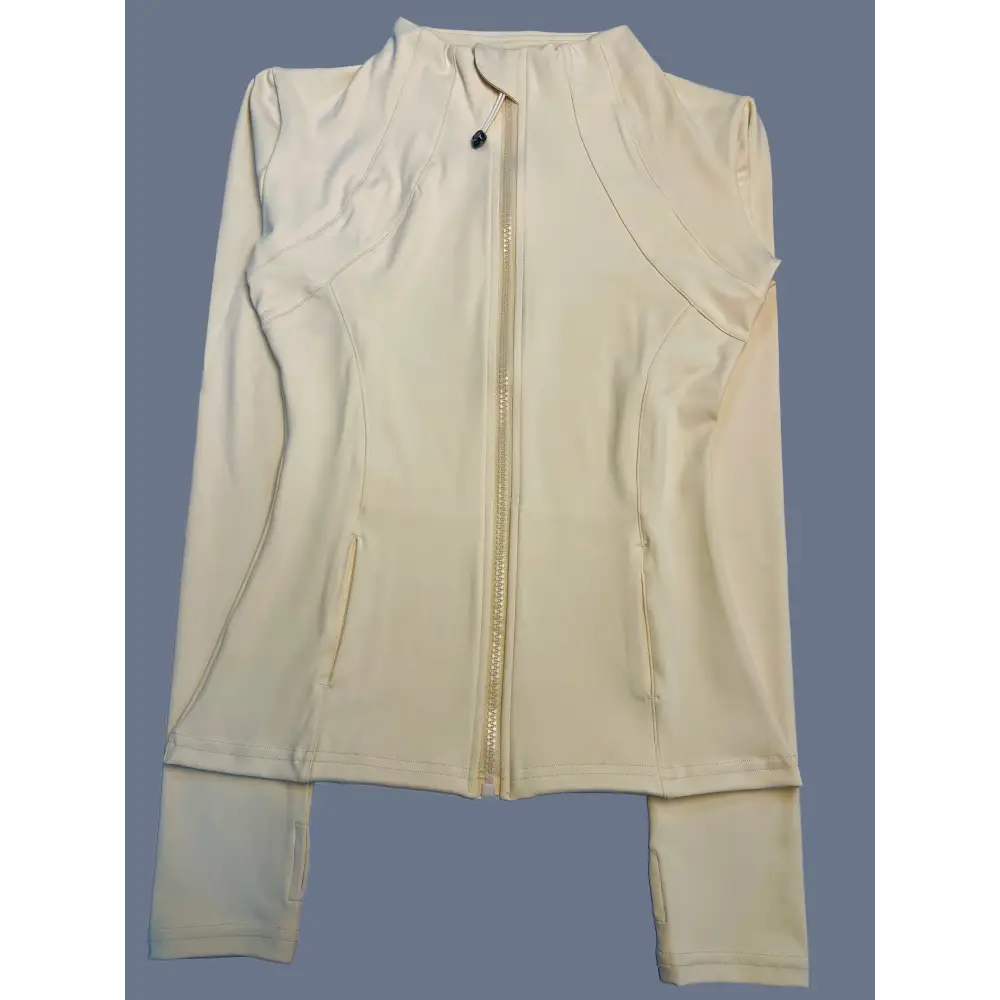 Womens Polyester Spandex Jacket Full Sleeve Knit Autumn