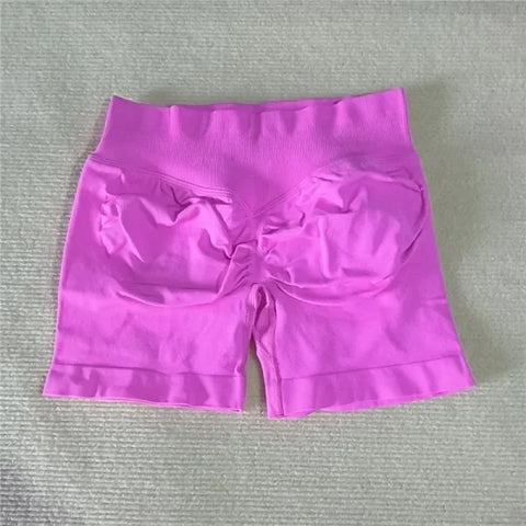 Women's Scrunch Butt Gym Shorts – Seamless Biker & Yoga Shorts - Himpall