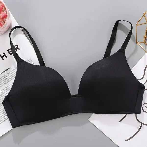 Women’s Seamless Push-Up Bra – No Wire Breathable & Comfortable - black / S 32-70AB