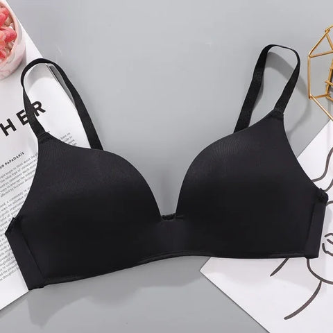 Women’s Seamless Push-Up Bra – No Wire Breathable & Comfortable - black / S 32-70AB