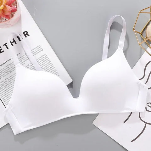 Women’s Seamless Push-Up Bra – No Wire Breathable & Comfortable - WHITE / S 32-70AB