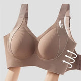 Women’s Seamless Underwear Thin Style Large Breasts Small Breasts No Wires Pull-up And Anti-sagging Large Size Bra