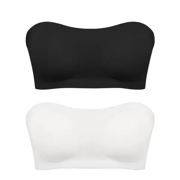 Women’s Sexy Strapless Push Up Bra Removable Padded Seamless Ice Silk Top Women Invisible Beauty Back Anti-slip