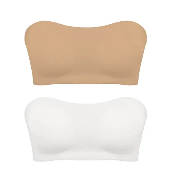 Women’s Sexy Strapless Push Up Bra Removable Padded Seamless Ice Silk Top Women Invisible Beauty Back Anti-slip