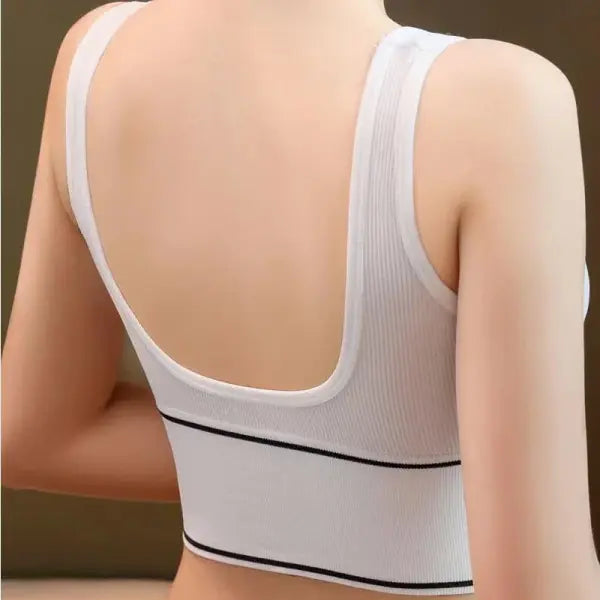 Women’s Sexy Underwear Seamless Sports Bra high elasticity Deep U-Shaped Without Steel Ring Yoga Bra Top