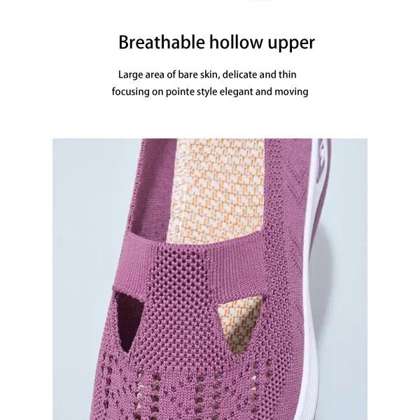 Women Slip On Summer Mesh Sneakers with Rubber Pattern Type Outsole