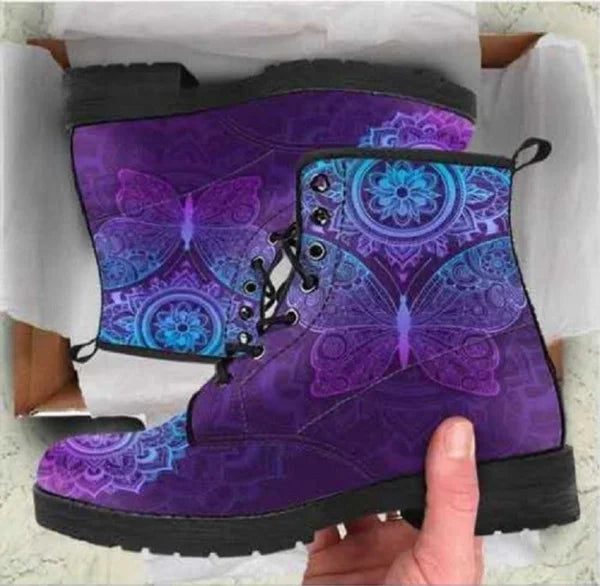 Women’s Short Plush Martin Boots with Rubber Sole - Himpall