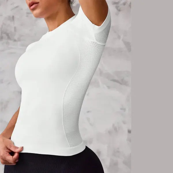 Short-Sleeved Sports Top Breathable Nylon For Running