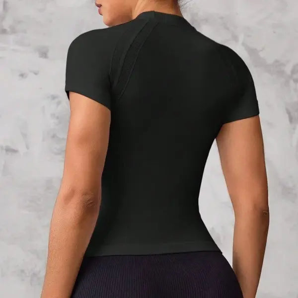 Short-Sleeved Sports Top Breathable Nylon For Running
