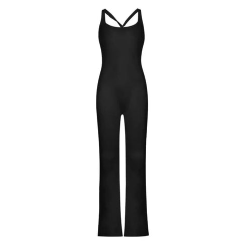 Women's Sleeveless Jumpsuit – Y2K Streetwear & Party Bodysuit - Himpall