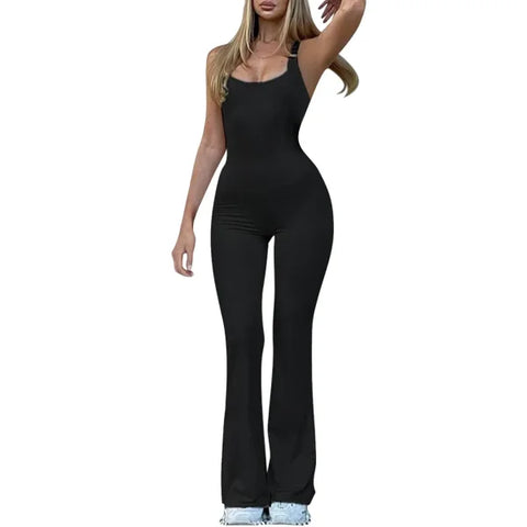 Women's Sleeveless Jumpsuit – Y2K Streetwear & Party Bodysuit - Himpall
