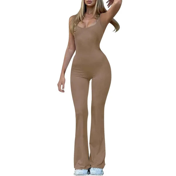 Women's Sleeveless Jumpsuit – Y2K Streetwear & Party Bodysuit - Himpall