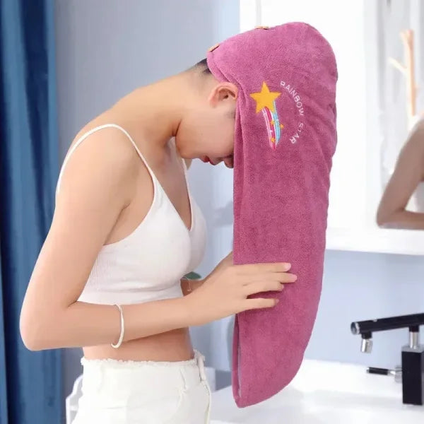 Women’s Soft Microfiber Towel and Quick Drying Hair Turban - Himpall
