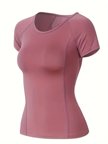 Women’s Sports T-Shirt - Breathable Quick-Dry Yoga & Running Top