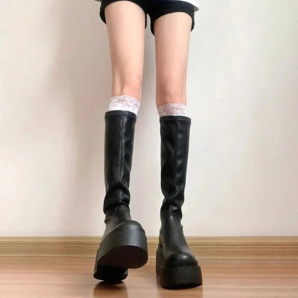 Women’s Stretch Slimming Boots High