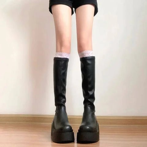 Women’s Stretch Slimming Boots High