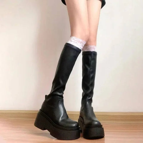 Women’s Stretch Slimming Boots High