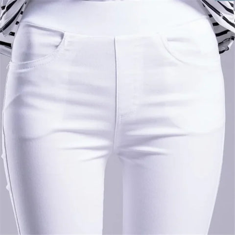 Women’s Summer Stretch Skinny Leggings - Elastic Slim Fit Casual Pencil Pants