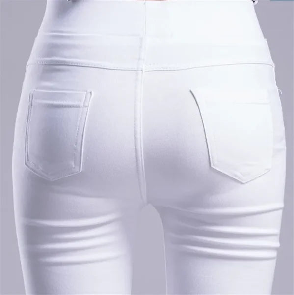 Women’s Summer Stretch Skinny Leggings - Elastic Slim Fit Casual Pencil Pants