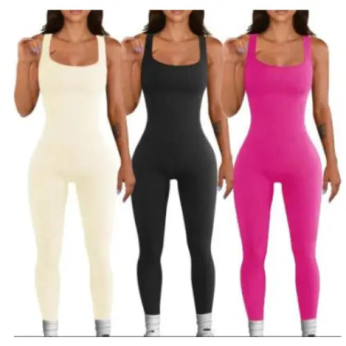 Women’s Suspender Tank Top Tights - 3PCS / L