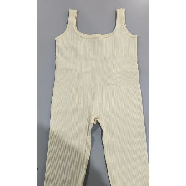Women’s Suspender Tank Top Tights - White / 2XL