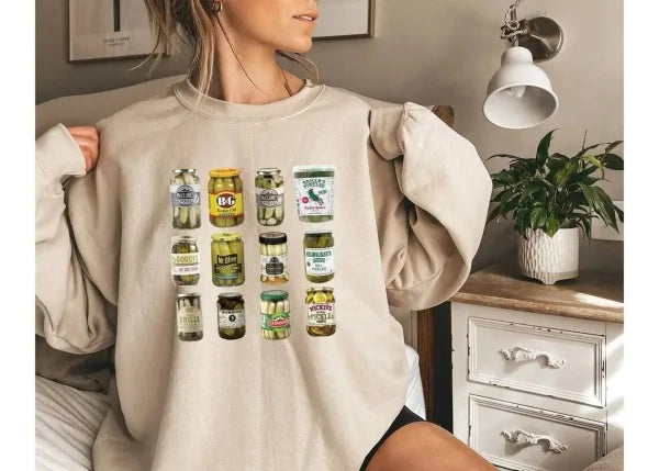 Women’s Sweater with Round Neck – Loose Comfortable Letter Print Top - AP230722014 / 2XL