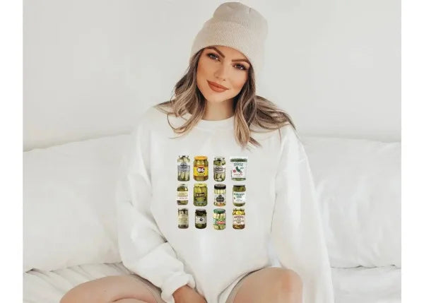 Women’s Sweater with Round Neck – Loose Comfortable Letter Print Top - AP230722016 / 2XL
