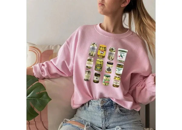 Women’s Sweater with Round Neck – Loose Comfortable Letter Print Top - AP230722018 / 2XL