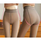 Women’s Thermal Fleece-Lined Leggings – High Waist Thick Plush Winter Tights Plus Size