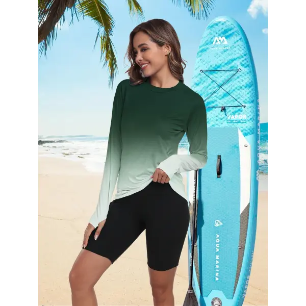 Women’s UPF 50+ Long Sleeve Sun Shirt – Lightweight Quick-Dry UV Protection Rash Guard for Outdoor & Hiking - colour 8