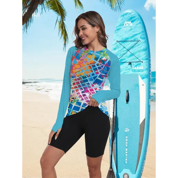 Women’s UPF 50+ Long Sleeve Sun Shirt – Lightweight Quick-Dry UV Protection Rash Guard for Outdoor & Hiking - colour 7