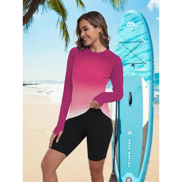 Women’s UPF 50+ Long Sleeve Sun Shirt – Lightweight Quick-Dry UV Protection Rash Guard for Outdoor & Hiking - colour 6
