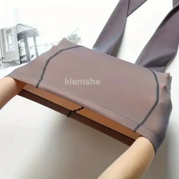 Women’s Warm Mesh Fleece Tights – High Elastic Insulated Pantyhose with Translucent Skin Effect