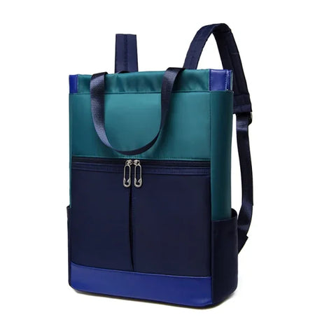 Women’s Waterproof Oxford Backpack - Large Fashion Schoolbag for Teenagers & Travel - Blue