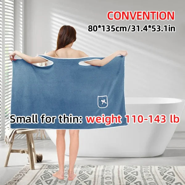 Women's Wearable Bath Towels in Fast-Drying Microfiber Fabric - Himpall