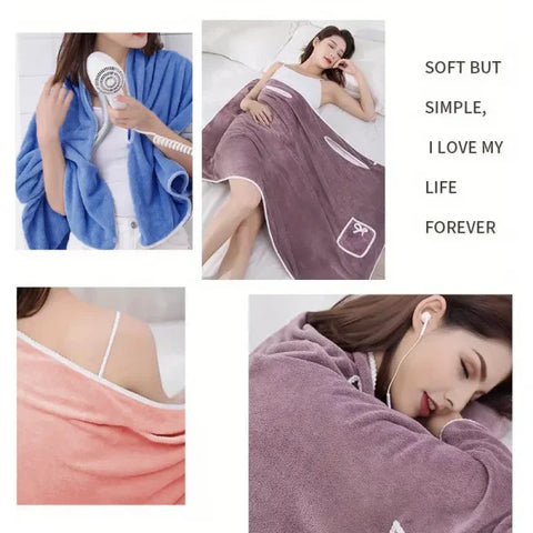Women's Wearable Bath Towels in Fast-Drying Microfiber Fabric - Himpall