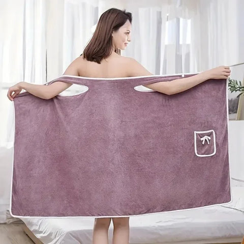 Women's Wearable Bath Towels in Fast-Drying Microfiber Fabric - Himpall