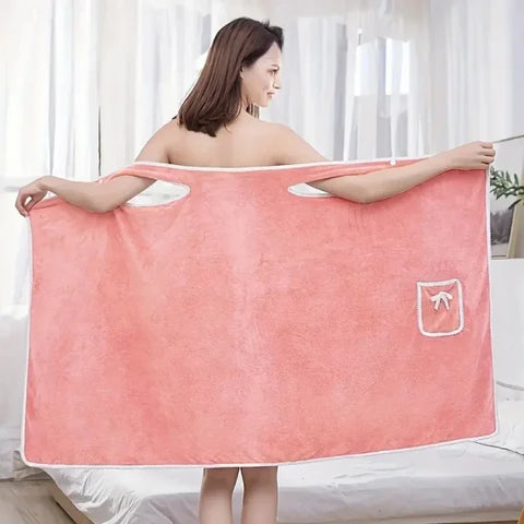 Women's Wearable Bath Towels in Fast-Drying Microfiber Fabric - Himpall