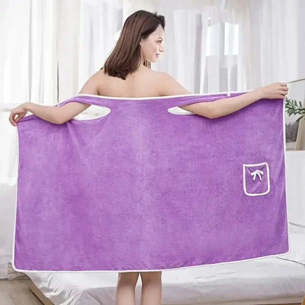 Women's Wearable Bath Towels in Fast-Drying Microfiber Fabric - Himpall